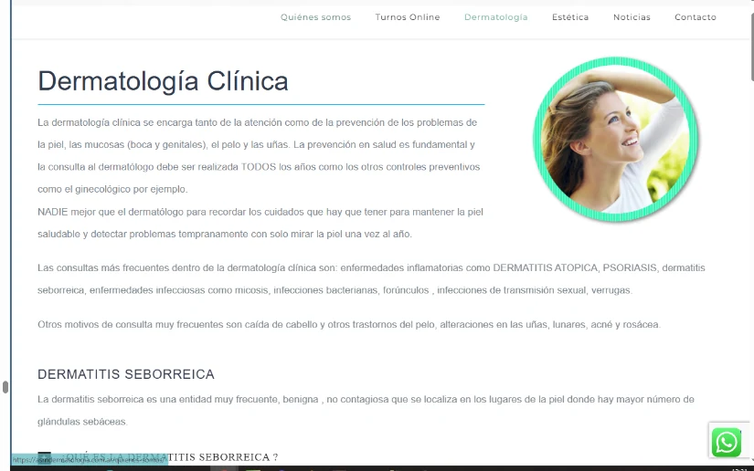 Referencia del sitio anterior de ASM Dermatología
